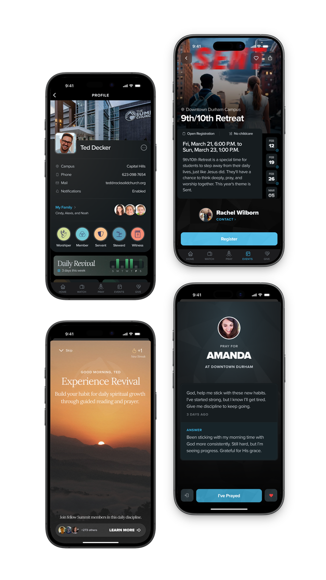 Captura de pantalla de la aplicación Summit : Enlaces rápidos